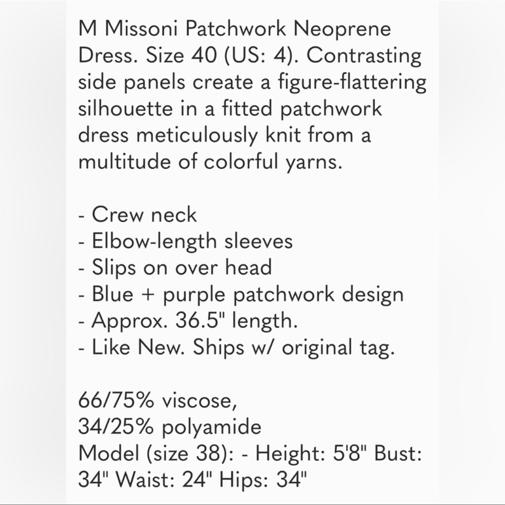 Missoni Patchwork Neoprene Dress - Picture 6 of 6